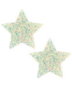 Neva Nude Pasty Star Sequins Iridescent White