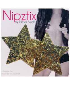 Alternative view of Neva Nude Pasty Star Super Chunky Glitter Gold