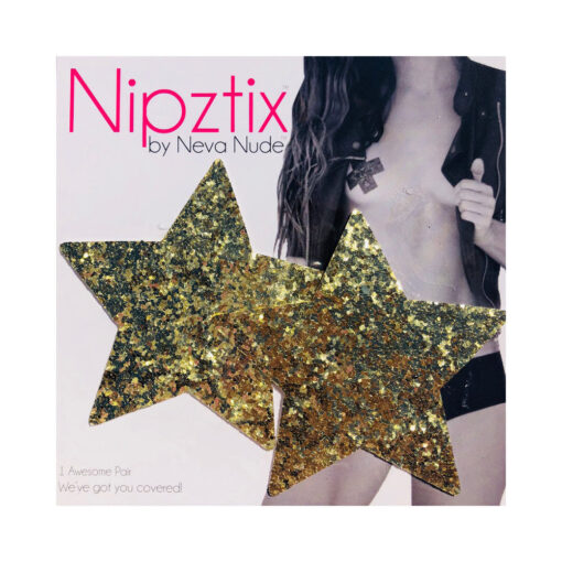 Neva Nude Pasty Star Super Chunky Glitter Gold - Image 2