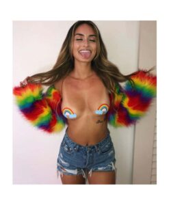 Alternative view of Neva Nude Pasty Rainbow Multicolor