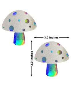 Alternative view of Neva Nude Pasty Mushroom Holograhic