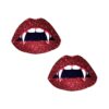 Neva Nude Pasties Vampire Lips Glitter Red