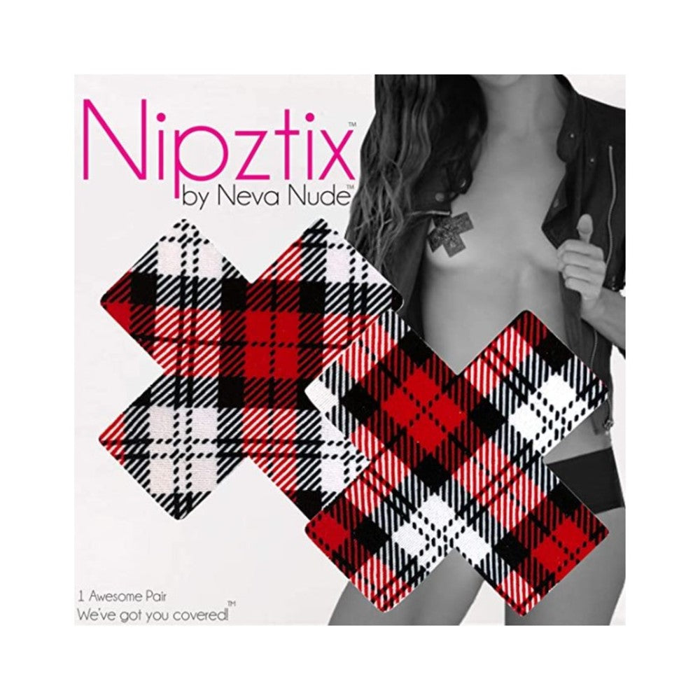 Neva Nude Pasty X Factor School Girl Plaid - Image 3