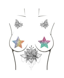 Alternative view of Neva Nude Pasty Starry Nights Glitter Multicolor