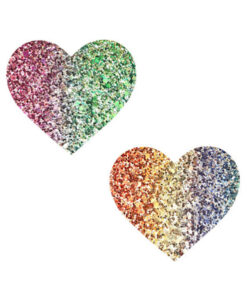 Neva Nude Pasty Heart Glitter Multicolor