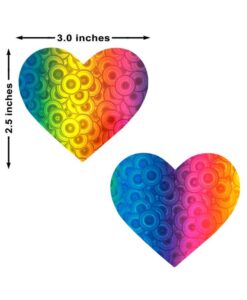 Alternative view of Neva Nude Pasty I Heart U Trippy Kaleidoscope