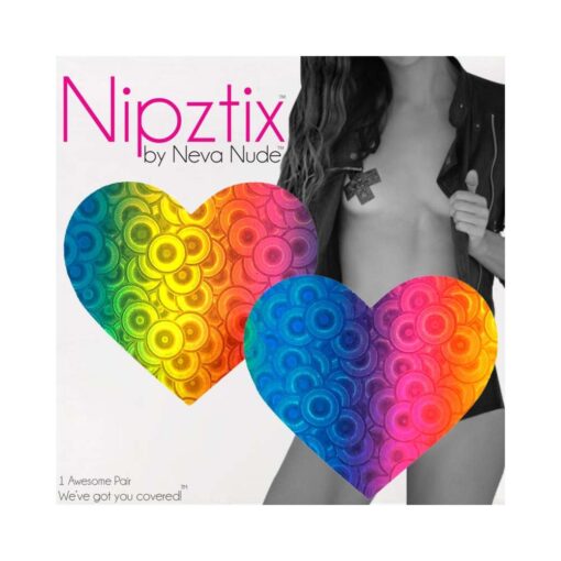 Neva Nude Pasty I Heart U Trippy Kaleidoscope - Image 3