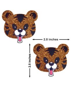 Alternative view of Neva Nude Pasty Spirit Animale Tiger Glitter