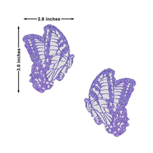 Neva Nude Pasty Butterfly Glitter Lavendar - Image 3