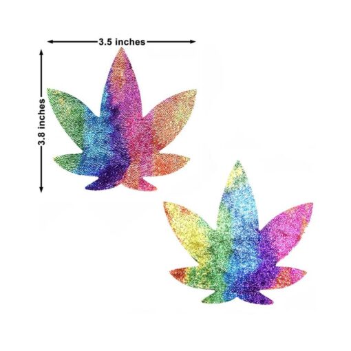 Neva Nude Pasty Weed Leaf Plur Fur Velvet - Image 2