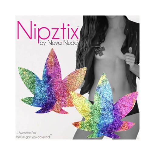 Neva Nude Pasty Weed Leaf Plur Fur Velvet - Image 3