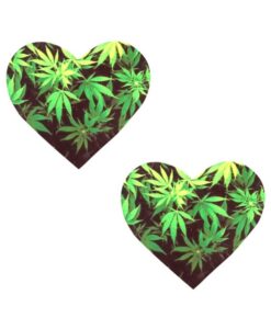 Neva Nude Pasty Heart Weed Leaf