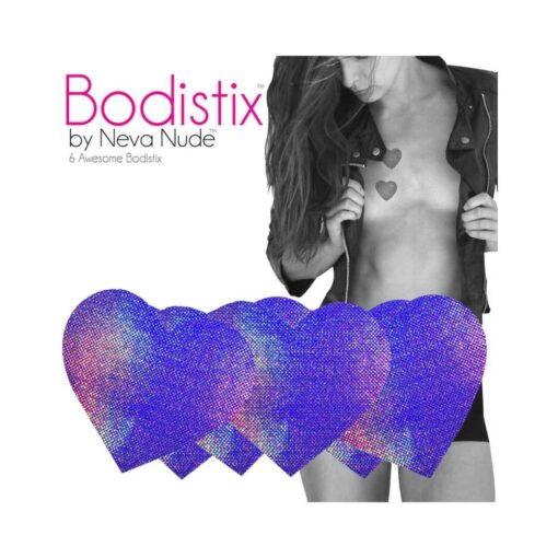 Neva Nude Pasty I Heart U Holographic Set Of 6 - Image 2