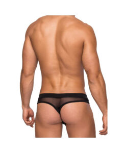 Alternative view of Male Power Hoser Hose Thong Black S/M