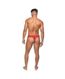 Alternative view of Male Power Hoser Hose Low Rise Thong Red S/M Underwear