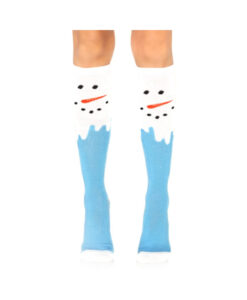 Snow Man Knee High Socks O/s