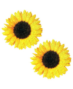Neva Nude Pasties Seductive Sunflower Glitter Velvet