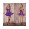 Magic Silk Unwrap Me Baby Doll & G-string Purple L/xl