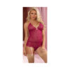 Magic Silk Cranberrycrush Merry Widow Teddy Cra S/m