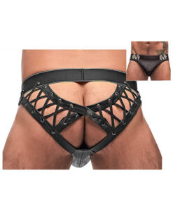 Male Power Black Ice Lace Up Moonshine Black L/xl