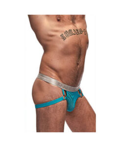 Male Power Mesh Rib Jock Ring Seafoam L/xl
