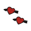 Neva Nude Reusable Pasty Hearts Sequins Pasties