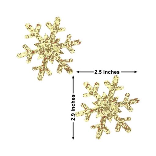 Neva Nude Pasties Snowflake Glitter Gold - Image 3