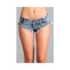 Sexy Cut Off Low Waist Denim Jeans Shorts Mini Hot Pants Large Blue