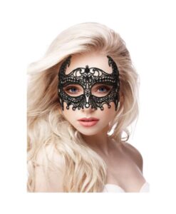 Alternative view of Ouch! Empress Black Lace Mask  - Black