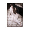 Sheer Worth The Wait Floral B/stocking Wht Q