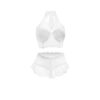 Jennifer Halter Top And Panty Powder White 3x