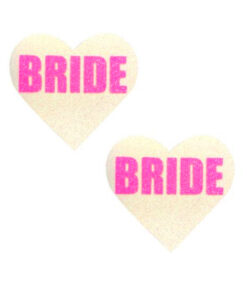 Neva Nude Pasty Bride Heart UV Neon Pink