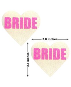 Alternative view of Neva Nude Pasty Bride Heart UV Neon Pink