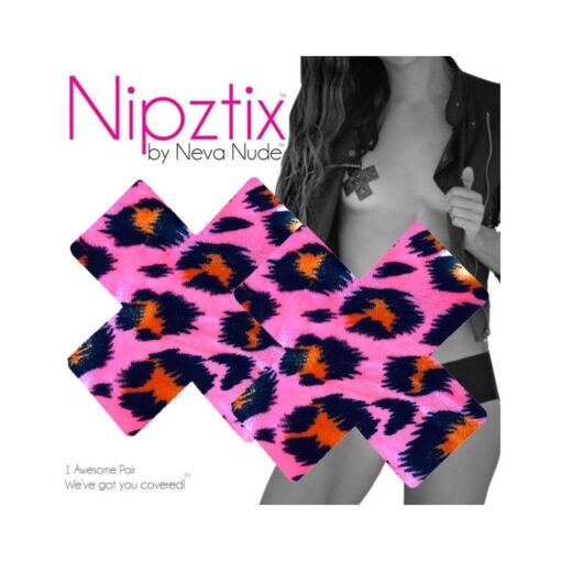 Neva Nude Pasty X Factor Velvet Pink Cheetah - Image 3
