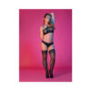 Magic Silk Sexy Time Halter Bandeaux & Panty Set Black Queen Size