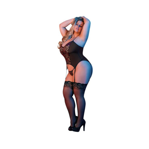 Magic Silk Sexy Time Merry Widow & G-set Black Queen Size - Image 2