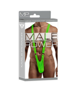Male Power Euro Male Spandex Sling Rings Lime Lx