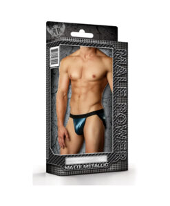 Male Power Matte Metallic Panel Jock Blue Lx