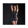 Beverly Hills Spaghetty String  Dress Wid Leaf Os Black