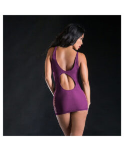 Alternative view of Beverly Hills Spaghetty String Dress Wild Leaf  Os Purple