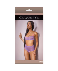 Bra & Highwaisted Thong Lavender/Pink L