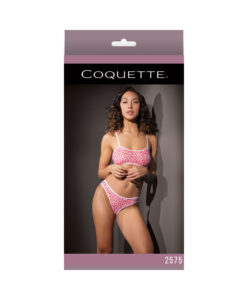 Coquette Bra Set Pink/White OS