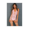 Deconstruct Me Chemise 2pc Set Pink  M/L