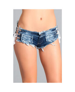 Denim Short W/ Ties Medium