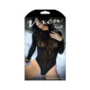 Vixen Wicked Game High High Neck Long Sleeve Lace Bodysuit  Os