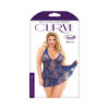 Livie Lace Chemise And Gstring Navy3x/4x