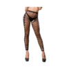 Black Crotchless Side Panel Legging