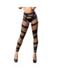 Black Fishnet/Mesh Crotchless Legging