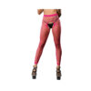 Hot Pink Mesh/Fishnet Crotchless Legging