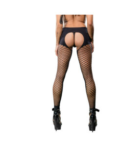 Alternative view of Black Crotchless  Mesh/Fishnet Legging